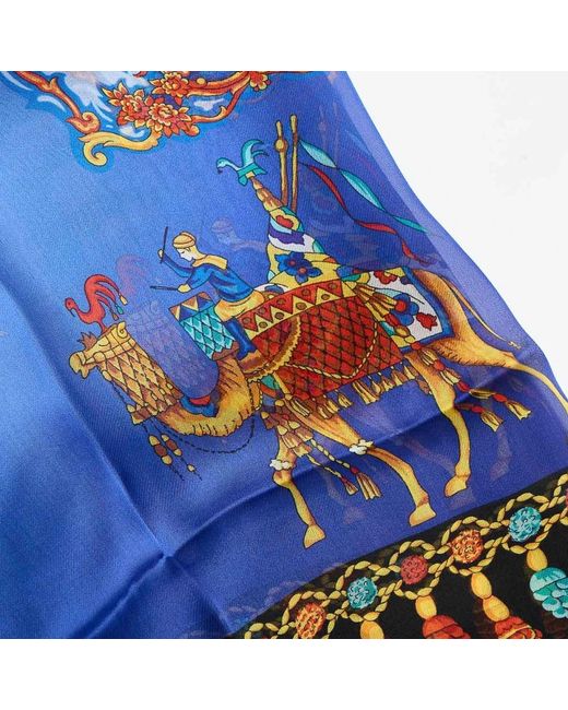 Versace Blue Silky Scarves
