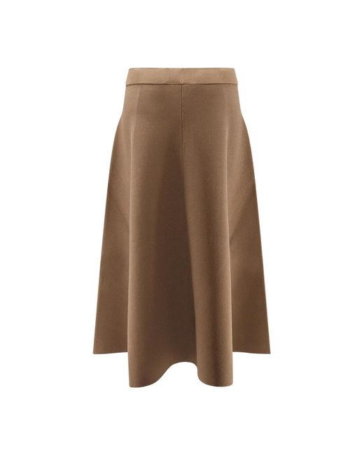 Max Mara Lazio Midi Rok in het Brown