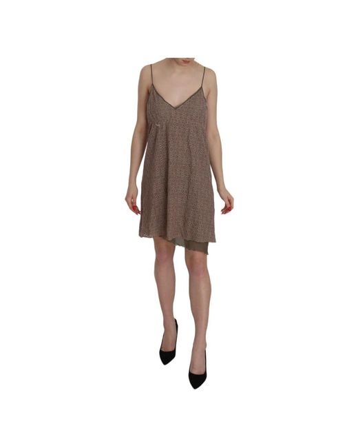 Pink Memories Brown Short Dresses