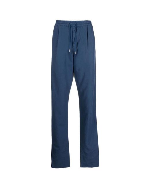 Caruso Blue Slim-Fit Trousers