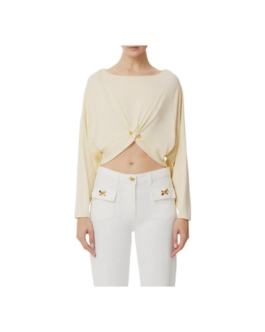 Elisabetta Franchi White Blouses