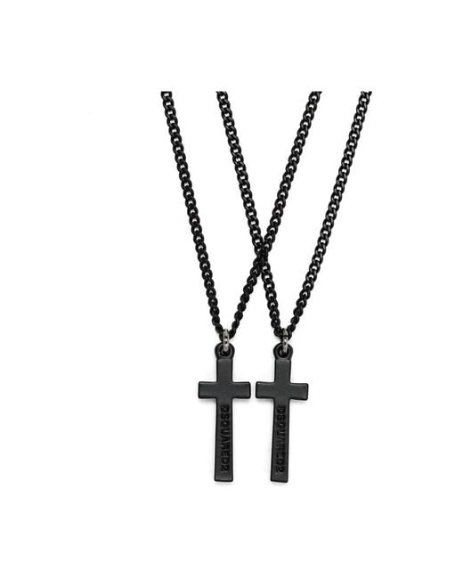 DSquared² Black Necklaces for men