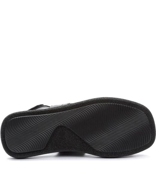 Keddo Black Flat Sandals