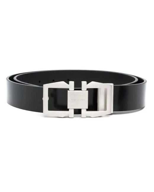 Ferragamo Stylischer Ledergürtel Für Männer in Black für Herren