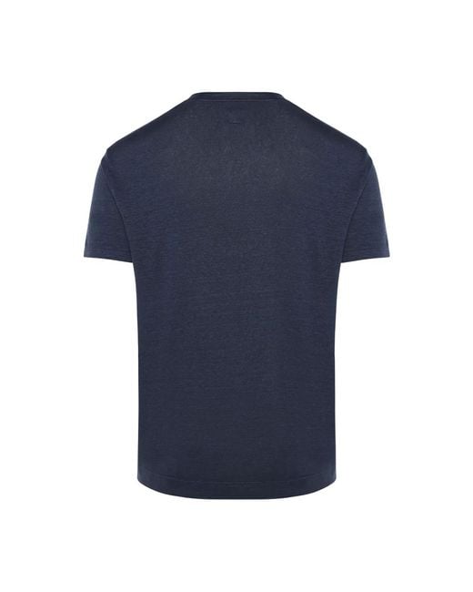 Fedeli Blue T-Shirts for men