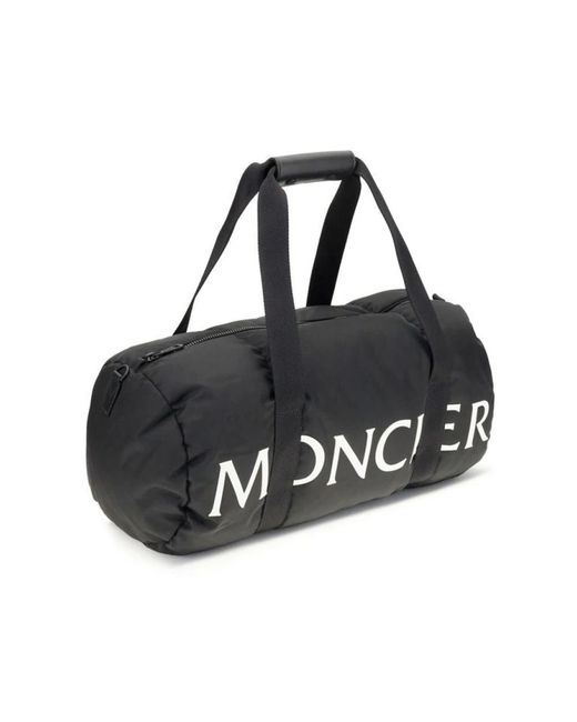 Moncler Black Duffle Travel Bag for men