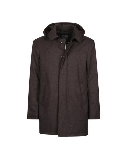 Herno Jassen ,Bruin ,Medium Down Jacket in het Black voor heren