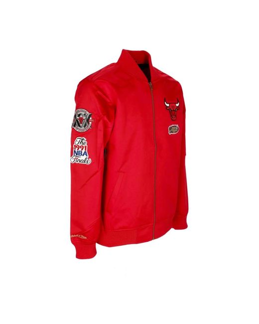 Mitchell & Ness Red Zip-Throughs for men