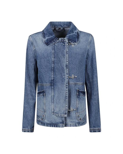 Fay Jassen ,Blauw ,Denim Denim Jack Made in het Blue