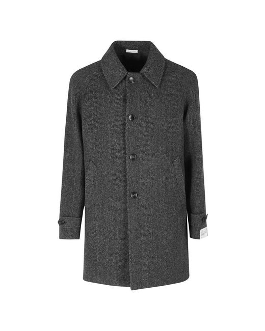 BRERAS Milano Gray Single-Breasted Coats for men