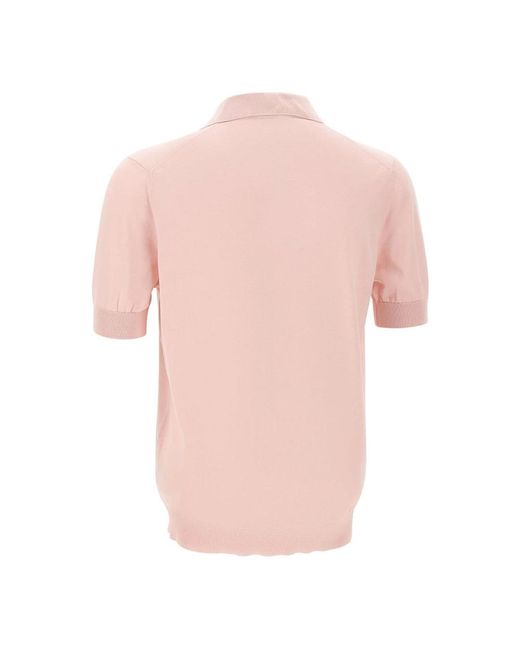 FILIPPO DE LAURENTIIS Pink Polo Shirts for men