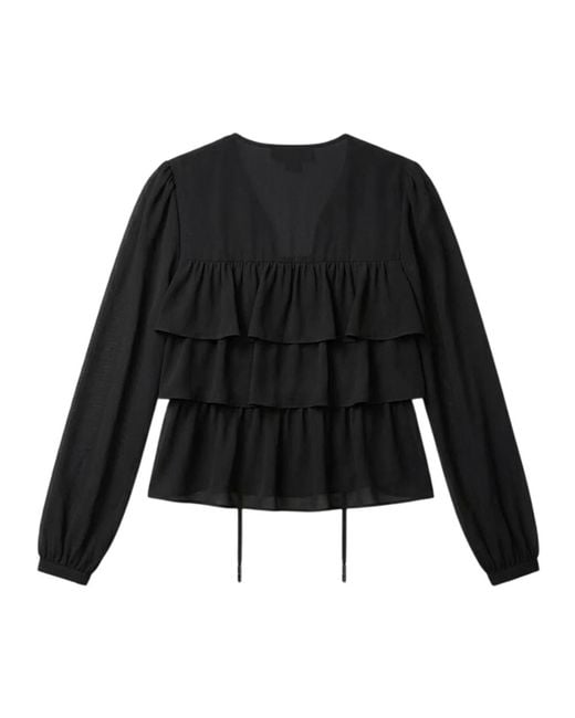 Blouses Michael Kors de color Black