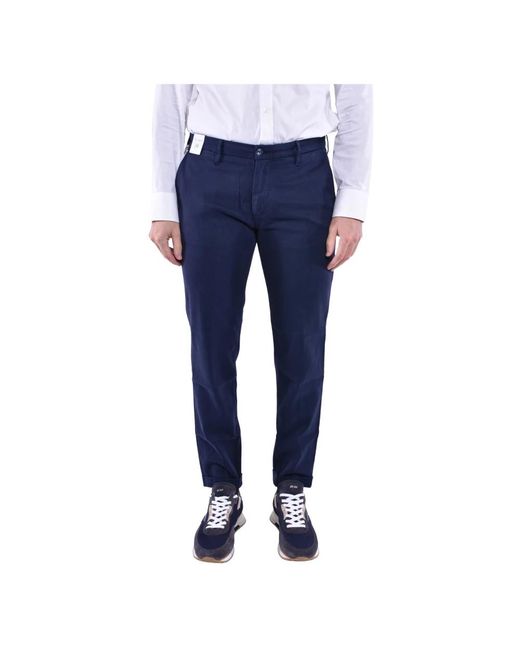 Re-hash Blue Slim-Fit Trousers for men
