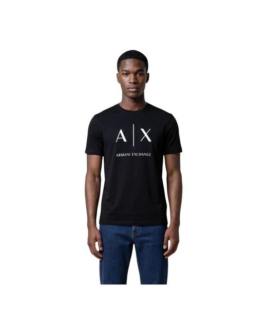 ARMANI EXCHANGE Black T-Shirts for men