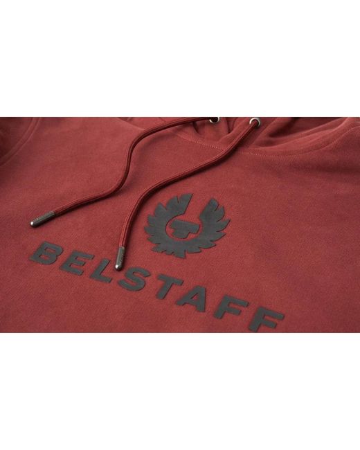 Belstaff Red Signature Hoodie Lava M for men