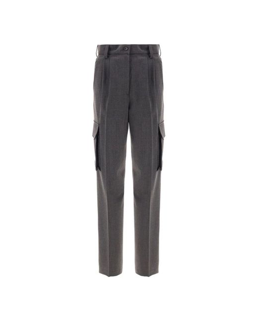 Straight Trousers Herno en coloris Gray