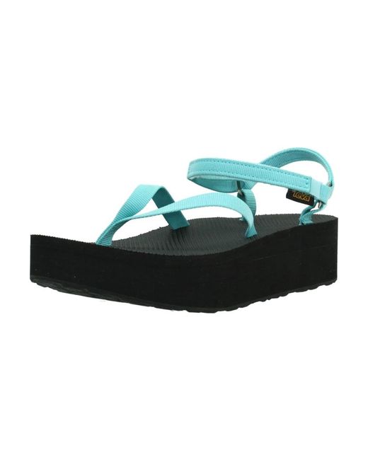 Teva Blue Flatform Slim Sandale