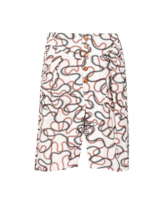 Vivienne Westwood White Casual Shorts for men