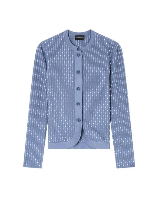 Cardigans Emporio Armani en coloris Blue