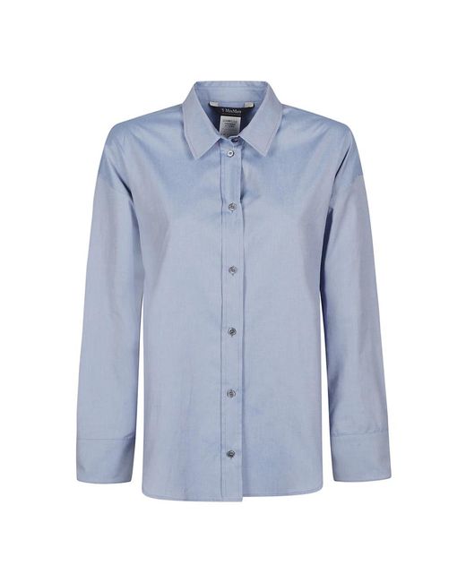 Max Mara Adele Oxford Shirt in het Blue