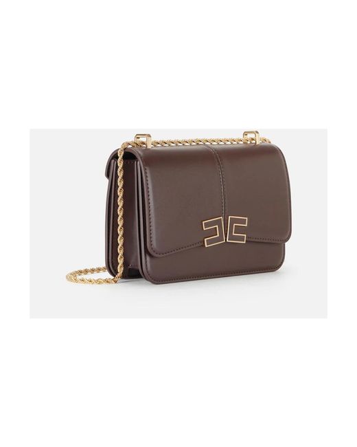 Elisabetta Franchi Brown Cross Body Bags