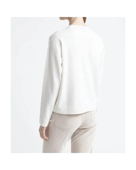 Peserico White Round-Neck Knitwear
