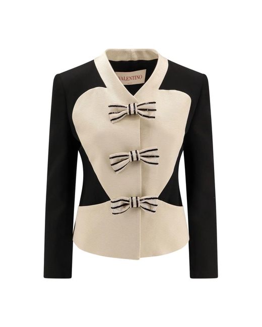 Light Jackets Valentino de color Black