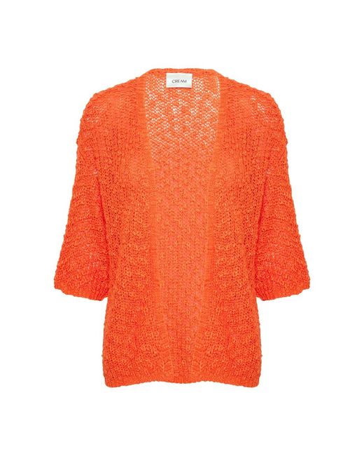 Knitwear > cardigans Cream en coloris Orange