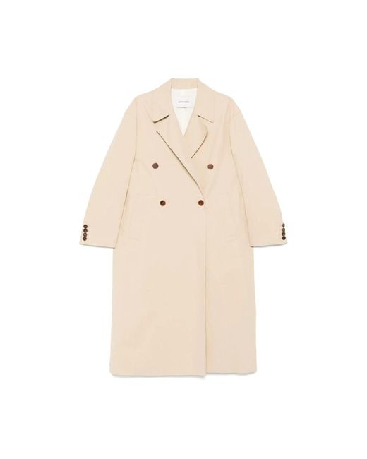Double-Breasted Coats Low Classic de color Natural