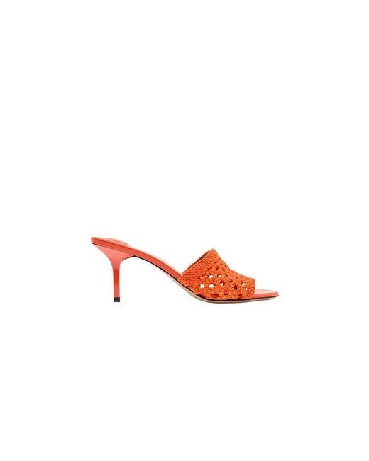 Jacquemus Red Heeled Mules