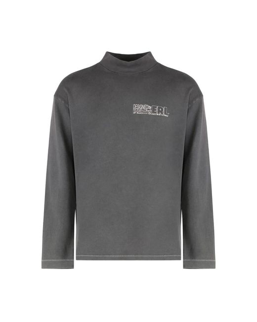 ERL Mock Neck Langarm-T-Shirt in Gray für Herren