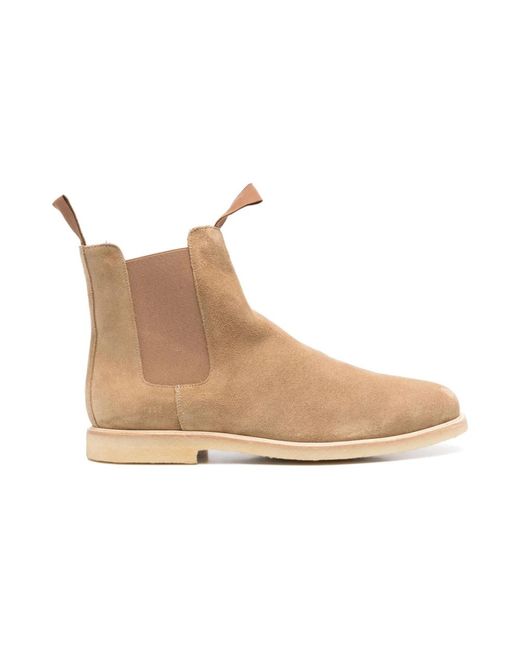 Common Projects Suede Chelsea Laarzen in het Natural voor heren