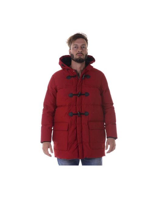 Armani Jeans Red Winter Jackets for men