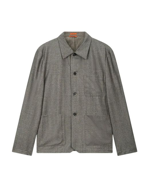 Barena Gray Light Jackets for men