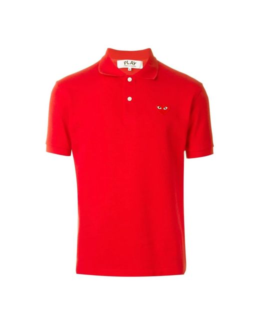 COMME DES GARÇONS PLAY Red Polo Shirts for men