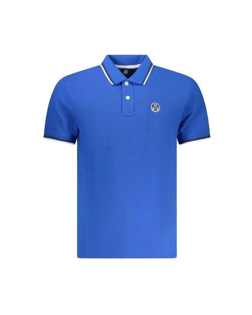 North Sails Blue Polo Shirts for men