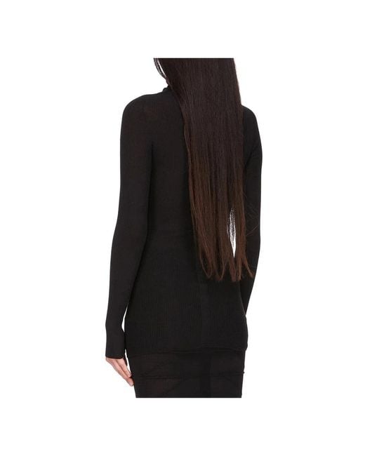 Turtlenecks di Rick Owens in Black