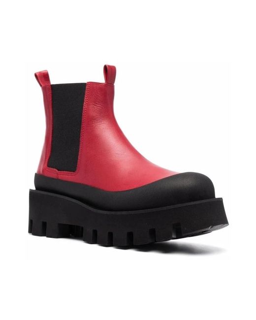Paloma Barceló Red Ankle Boots