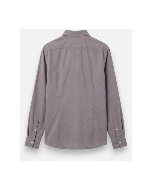 Fedeli Purple Casual Shirts for men