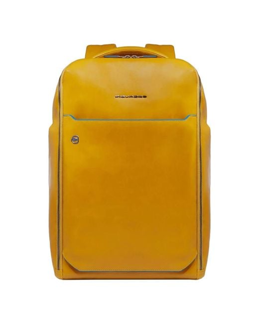 Piquadro Yellow Backpacks