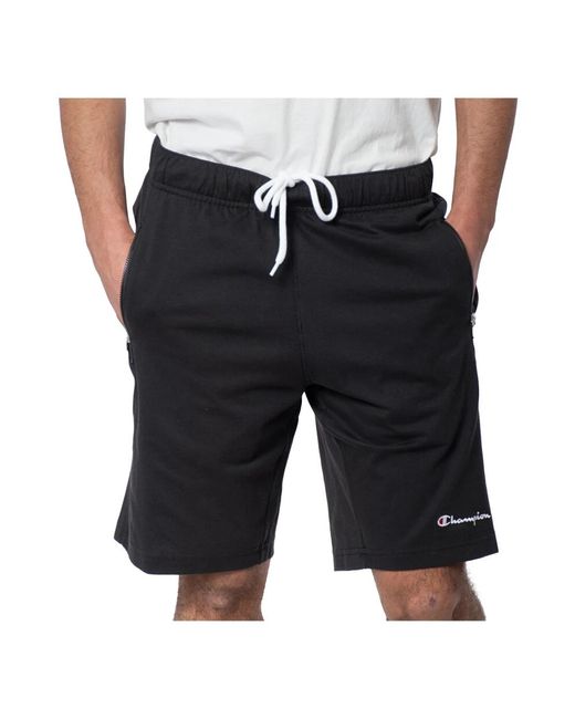 Champion Shorts bermuda elastischer bund reißverschlusstaschen in Black für Herren