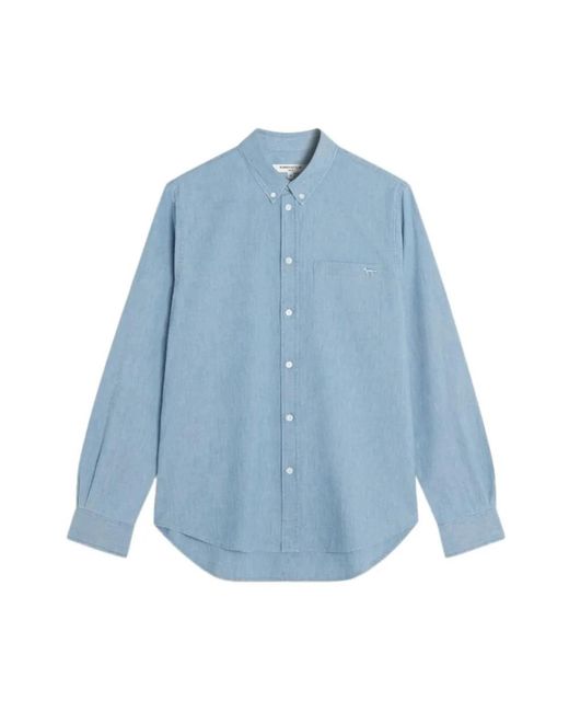 Maison Kitsuné Blue Casual Shirts for men