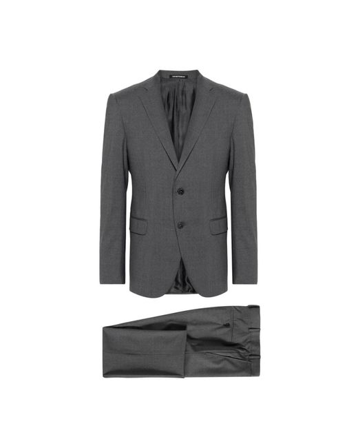 Emporio Armani Gray Single Breasted Suits for men