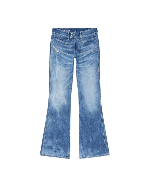 DIESEL Boot-Cut Jeans in het Blue
