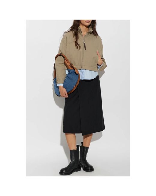 Moschino Hooded Jacket in het Natural