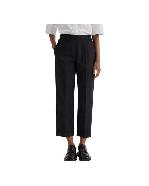 MEIMEIJ Black Cropped Trousers