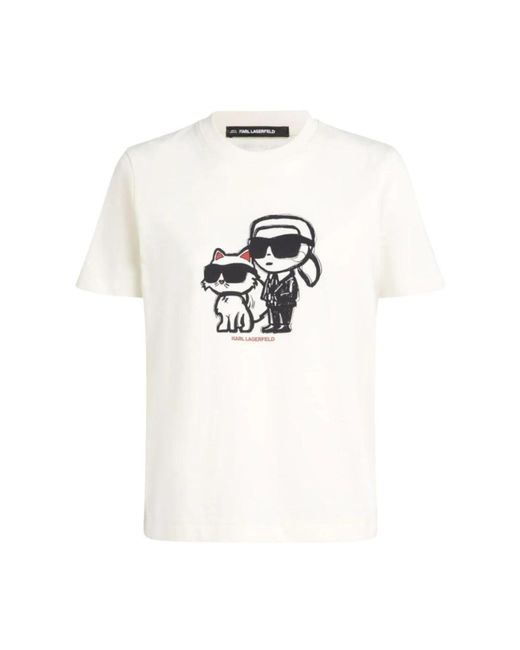 T-Shirts Karl Lagerfeld de color White