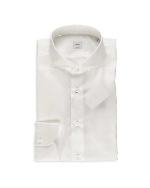 Carrel White Formal Shirts for men
