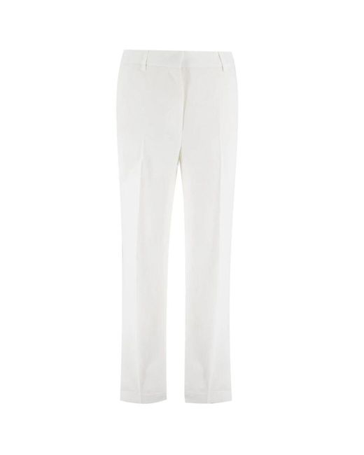 Antonelli White Moderne Maßgeschneiderte Hose Für Einen Eleganten Look
