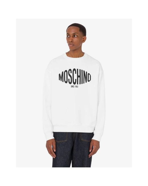 Moschino White Sweatshirts